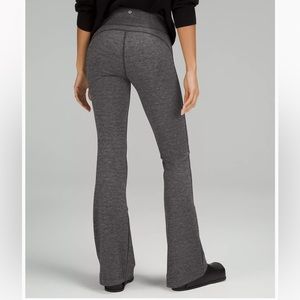 Lululemon Grey High Waisted Groove Flare Pant